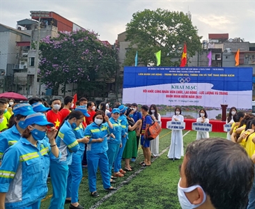 Viện KSND quận Hoàn Kiếm tham gia giải thể thao CNVCLĐ và lực lượng vũ trang...